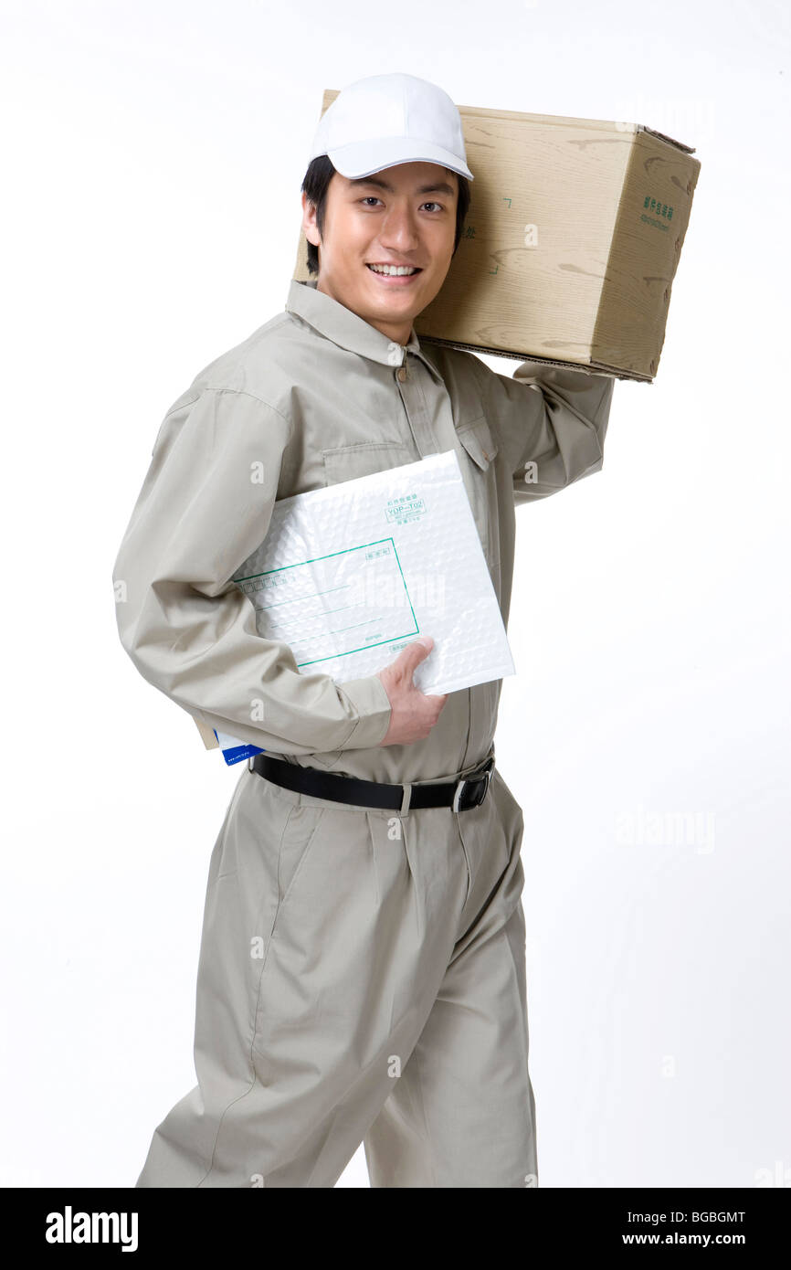 Express Courier Stock Photo