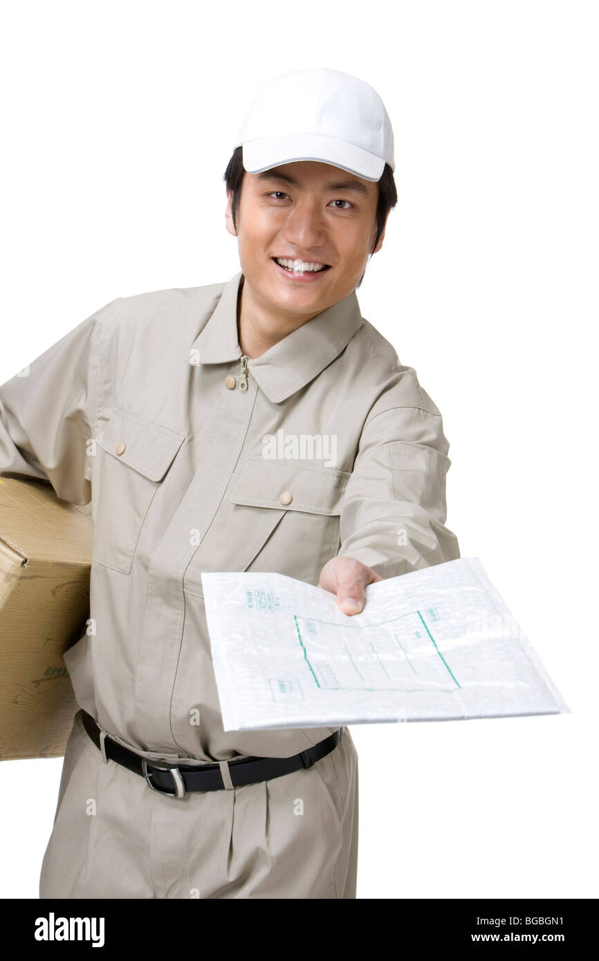 Express Courier Stock Photo