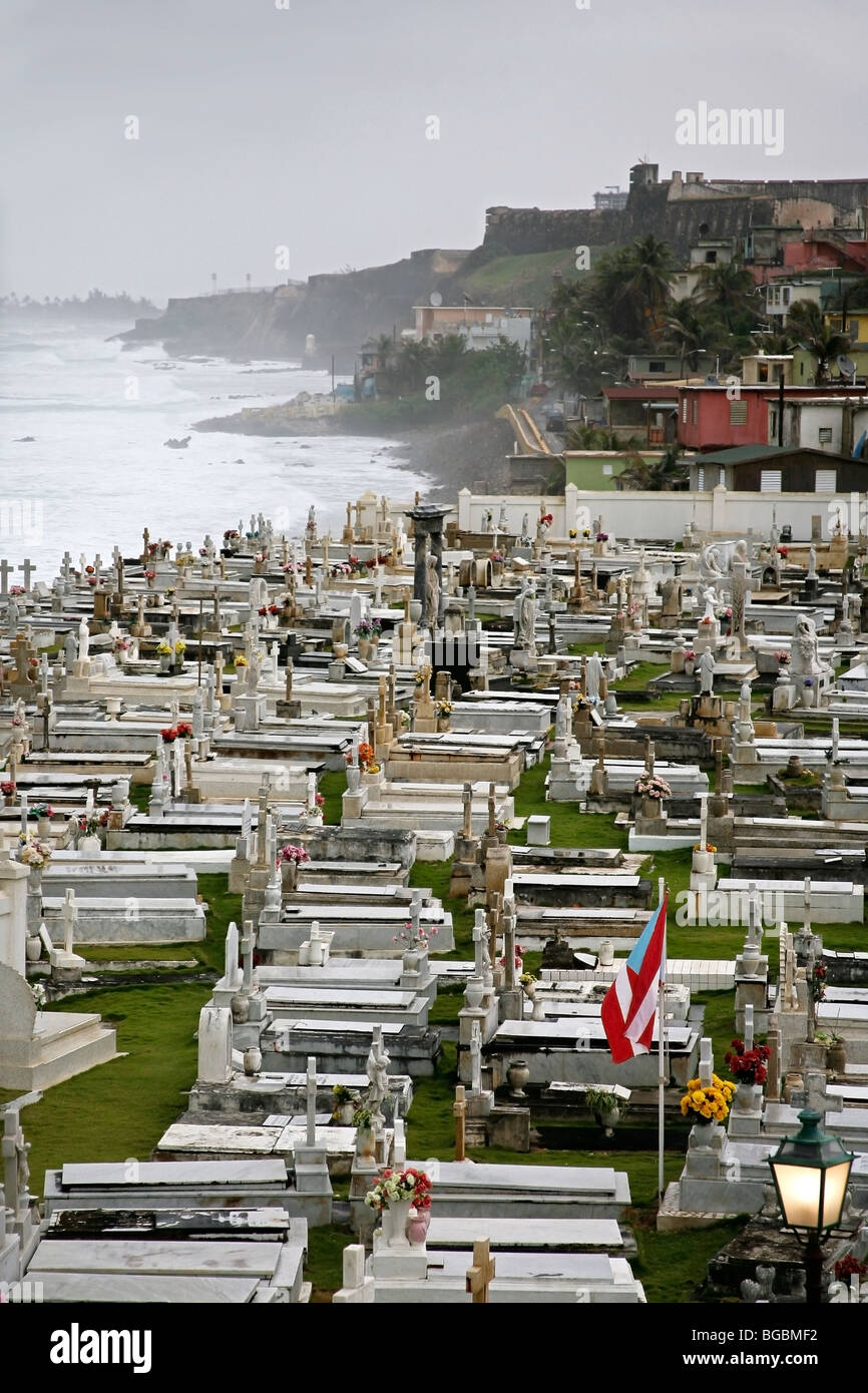 The cemetery at El Morro in Old San Juan Puerto Rico Stock Photo Alamy