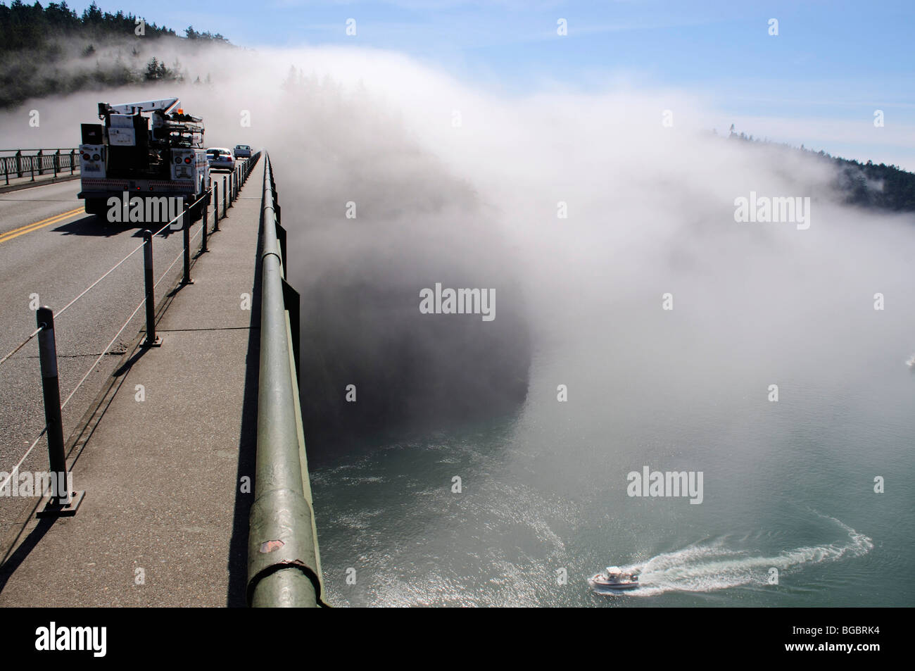 Deception Pass Bridge, Kitsap County, Washington, USA Stock Photo