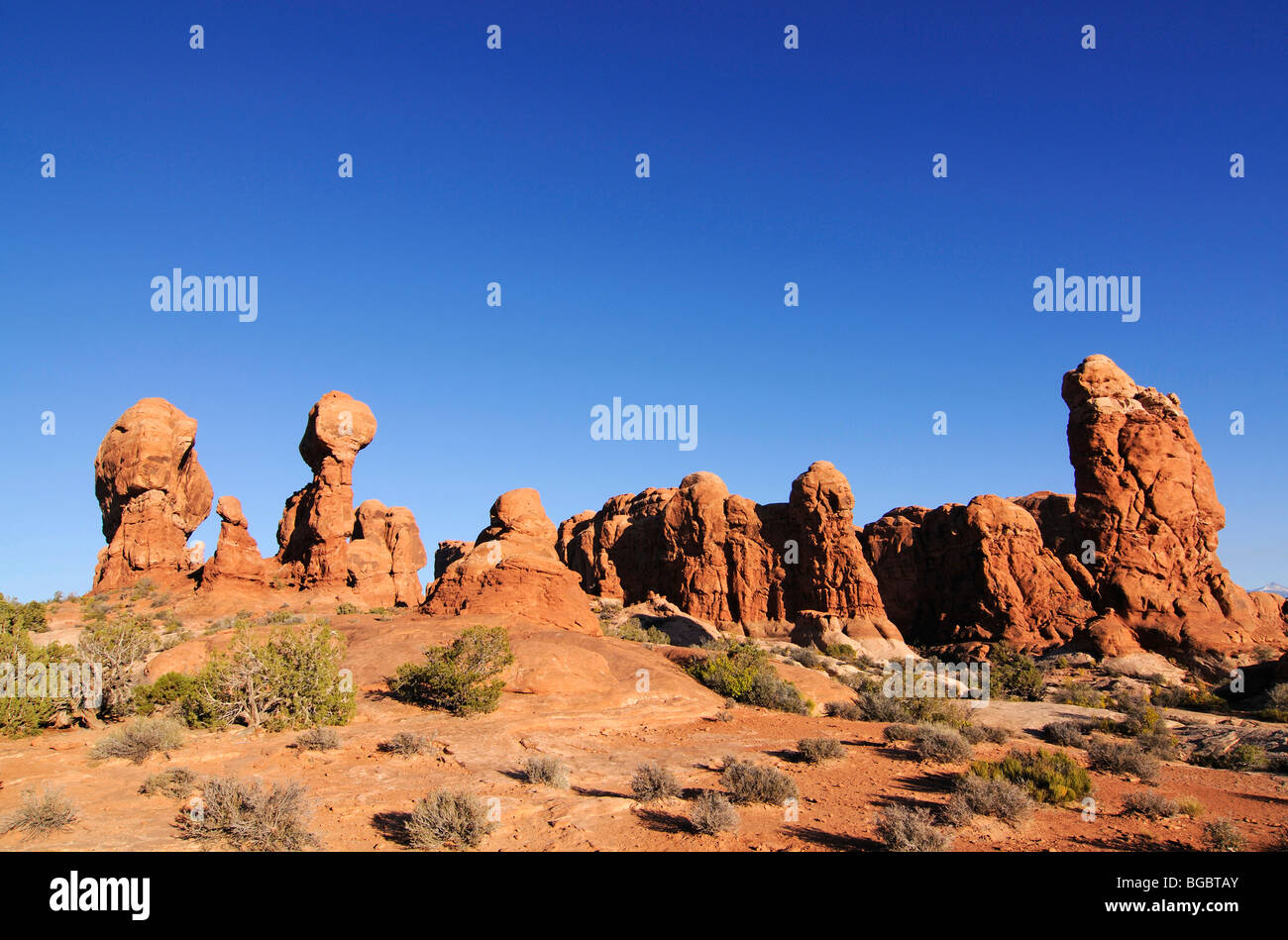 Garden of Eden, Arches National Park, Moab, Utah, USA Stock Photo