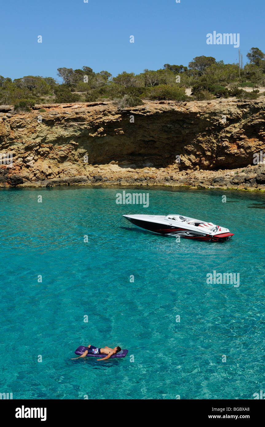 Cala Conta, Ibiza, Pine Islands, Balearic Islands, Spain, Europe Stock Photo