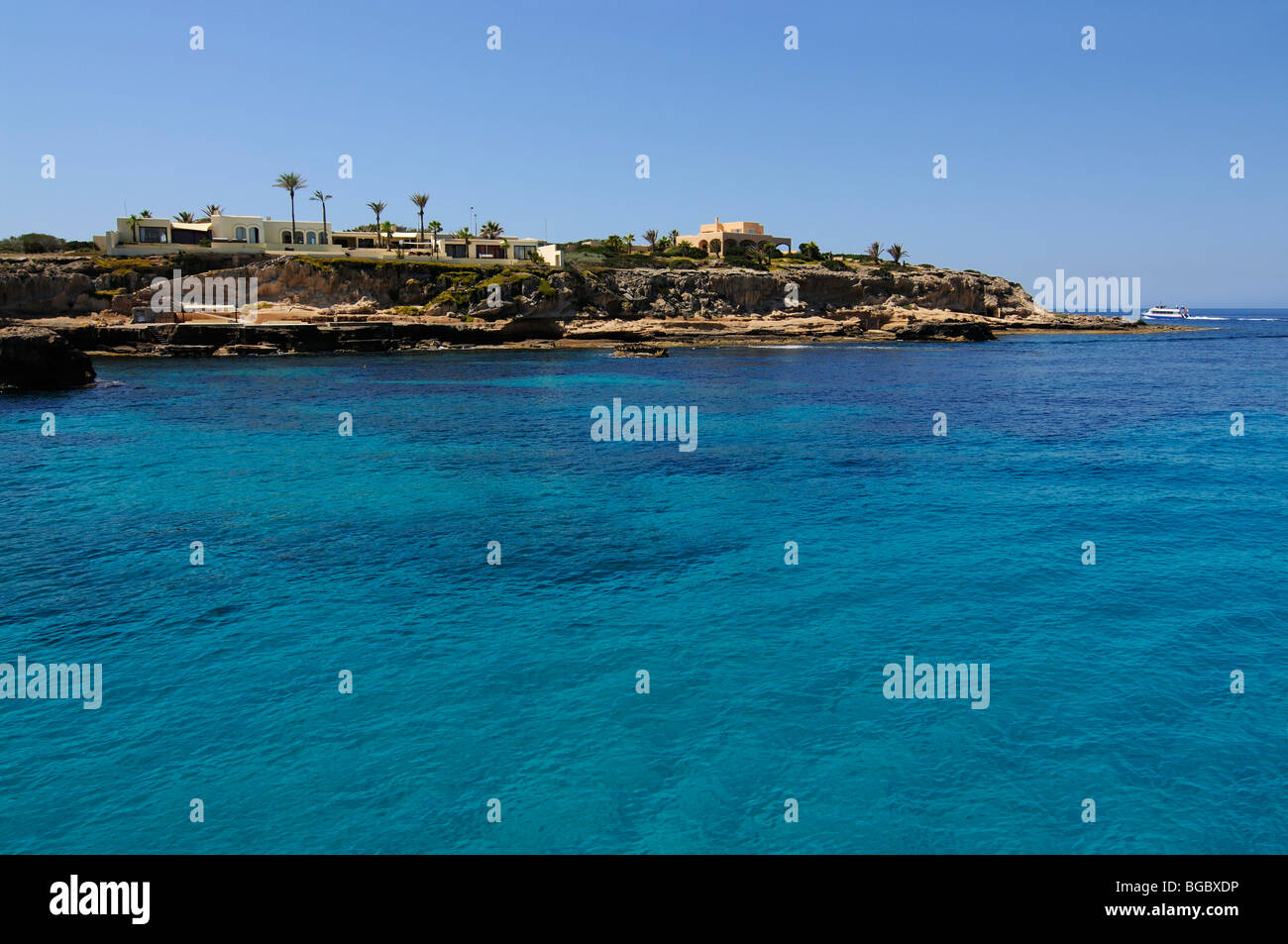 Coast, Ibiza, Pine Islands, Balearic Islands, Spain, Europe Stock Photo