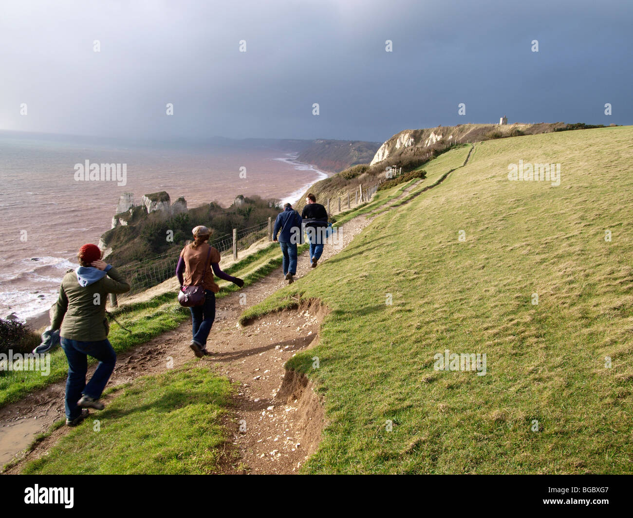 Beer to coast walk Stock Photo Alamy