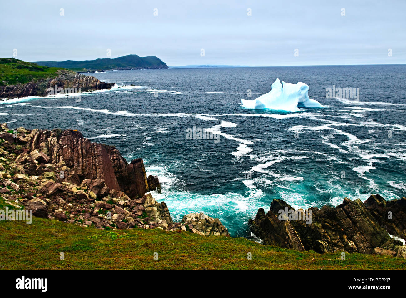 Melting iceberg off the coast of Newfoundland, Canada Stock Photo Alamy