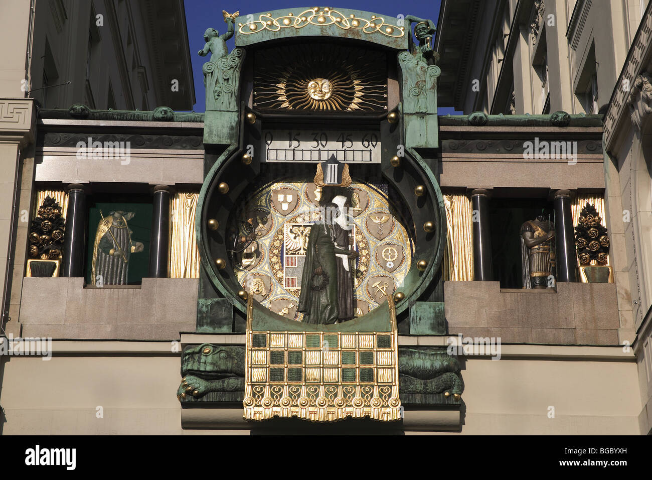 The Anker Clock at Hoher Market, Vienna, Austria Stock Photo - Alamy