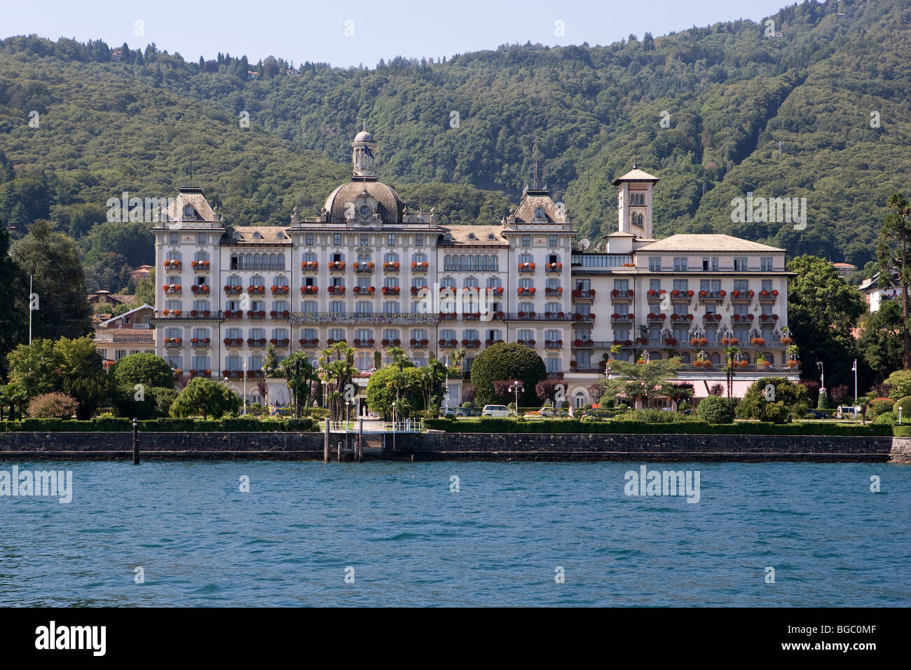 Italy, Maggiore Lake, Stresa, Grand Hotel des ilas Borromees Stock Photo
