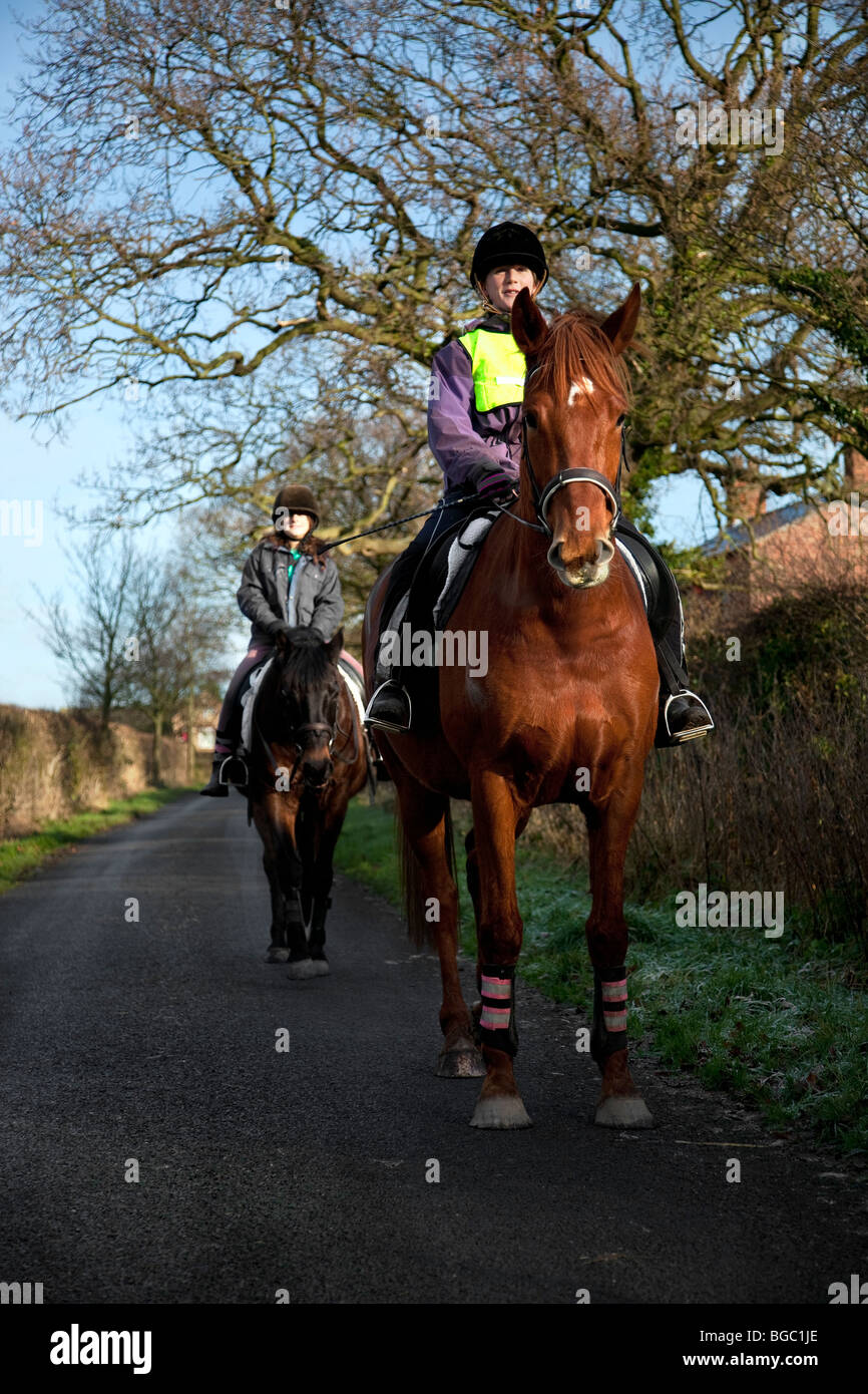 Horse riding Stock Photo