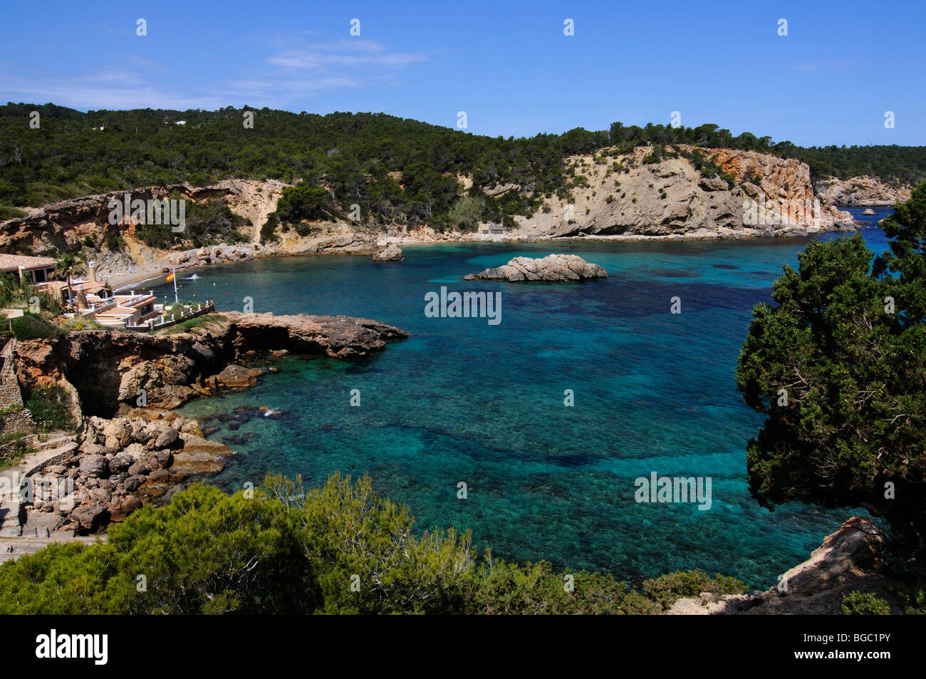 Cala de Xarraca, Portinatx, Ibiza, Pine Islands, Balearic Islands, Spain, Europe Stock Photo