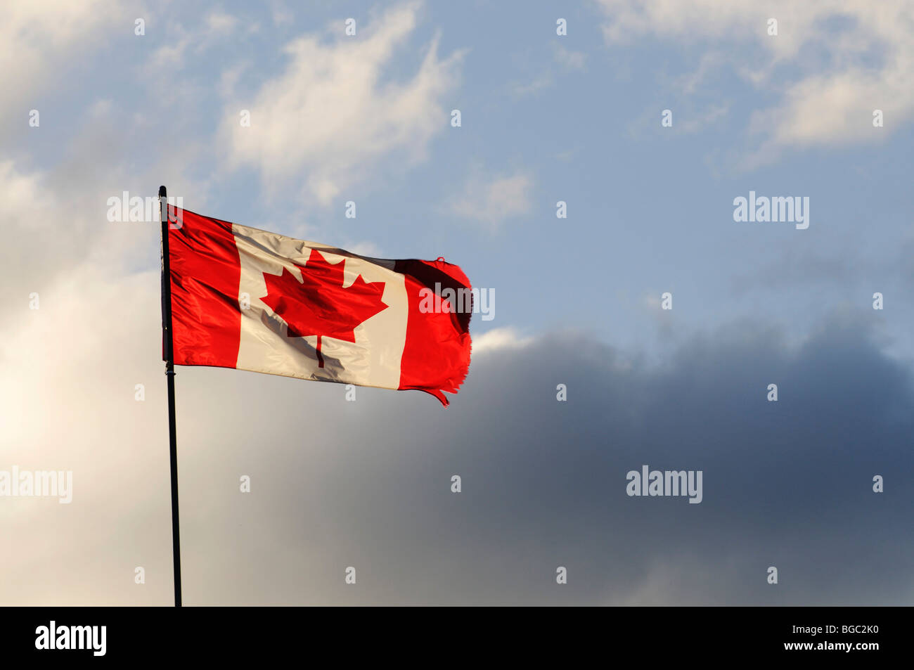 Canadian flag, Canada Stock Photo