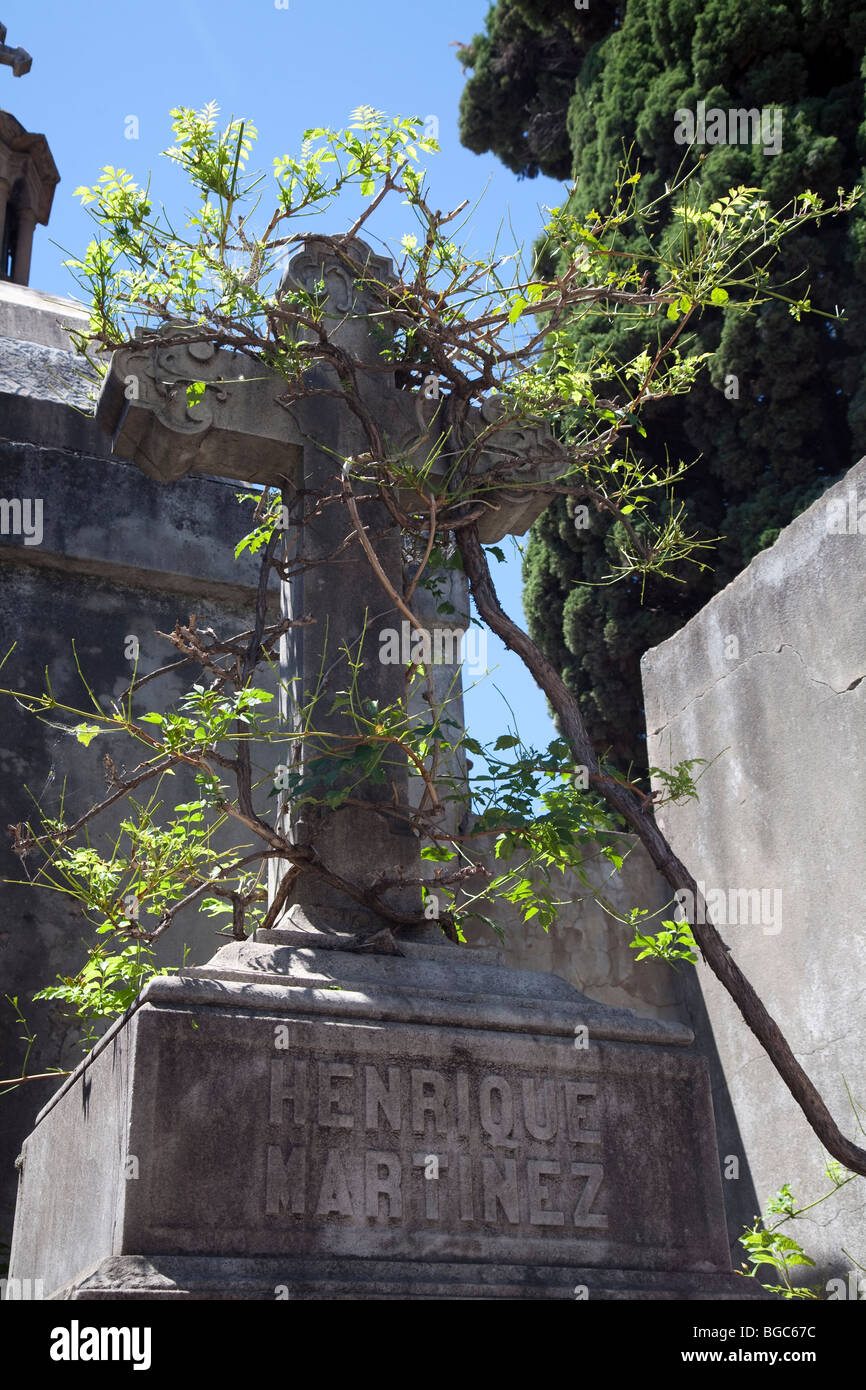 The tomb of Henrique Martinez, Cementerio de la Recoleta, Recoleta Cemetery, Buenos Aires, Argentina Stock Photo