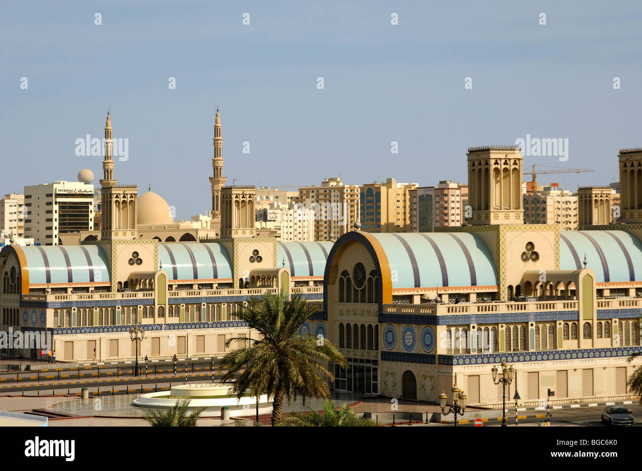 Souq al-Markazi, The Blue Souk, central market in Sharjah, the Emirate of Sharjah, United Arab Emirates, Middle East Stock Photo