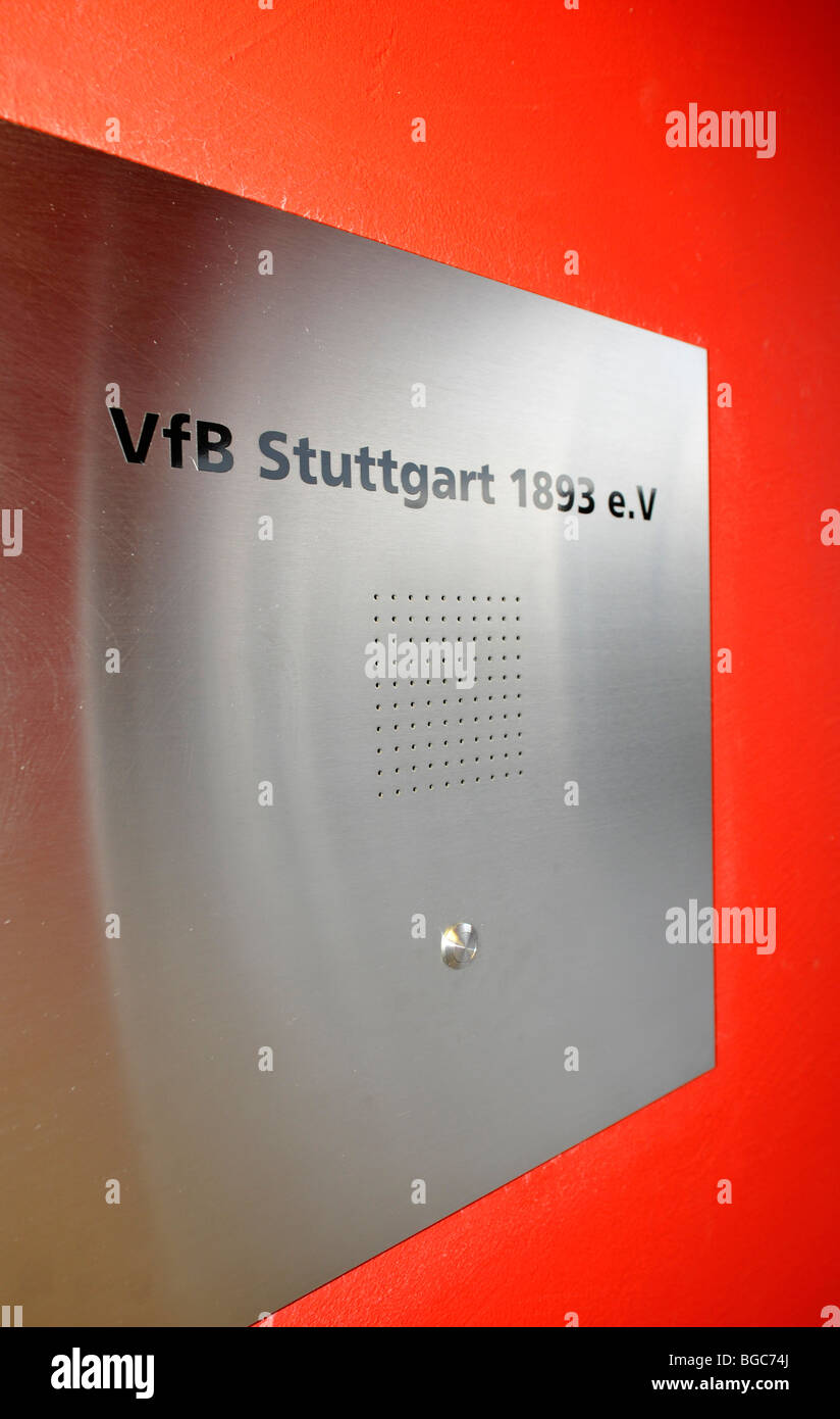 Office of the VfB Stuttgart football club, Stuttgart, Baden-Wuerttemberg, Germany, Europe Stock Photo