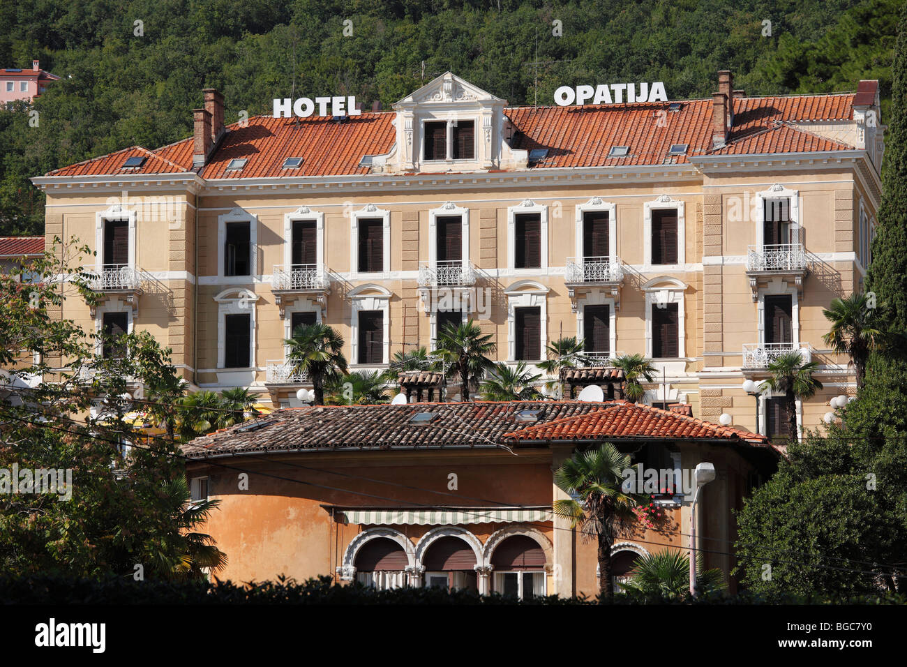 Hotel Opatija, Opatija, Istria, Croatia, Europe Stock Photo