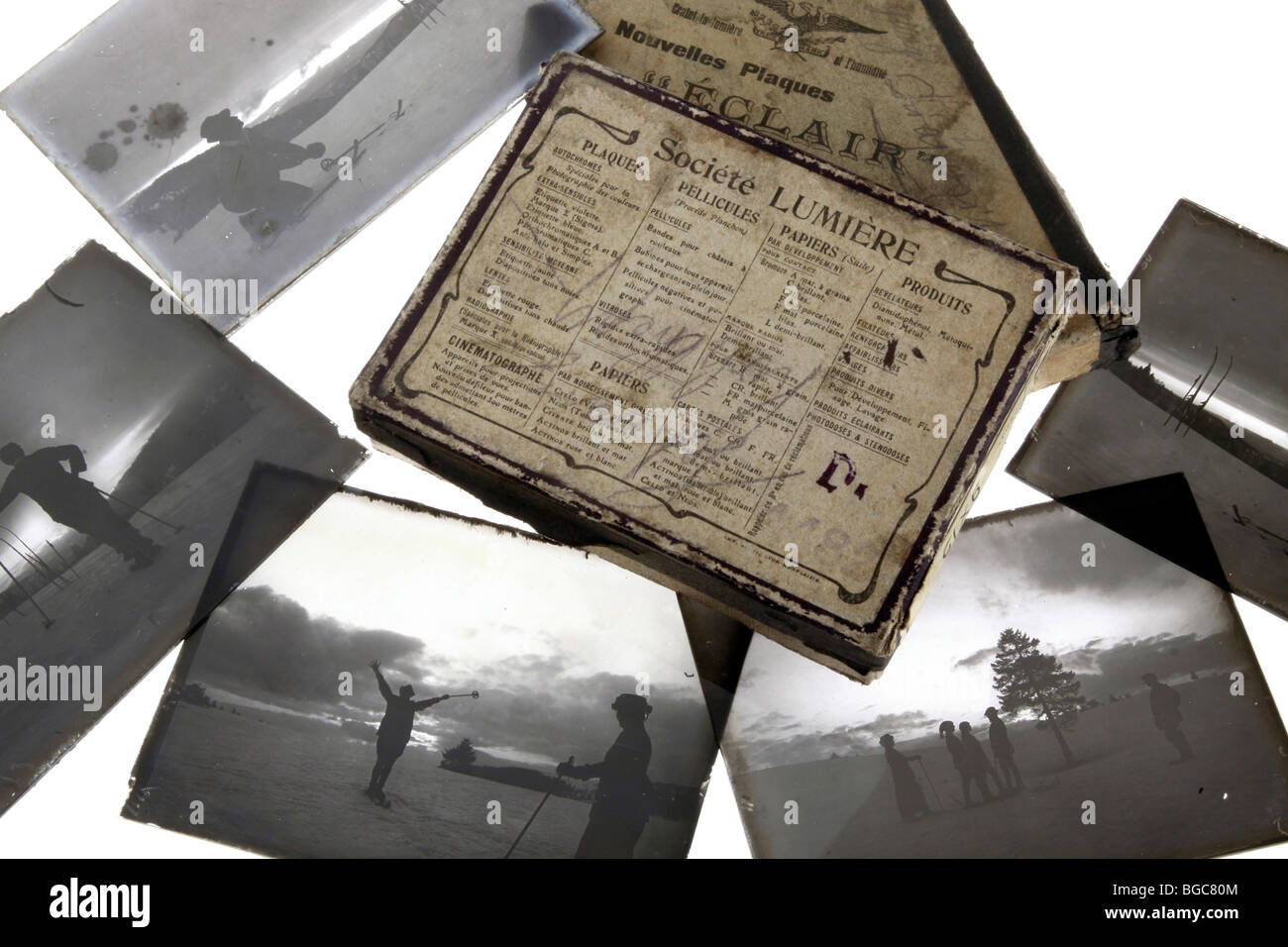 Old photographs on silver bromide gelatin dry plates Stock Photo Alamy