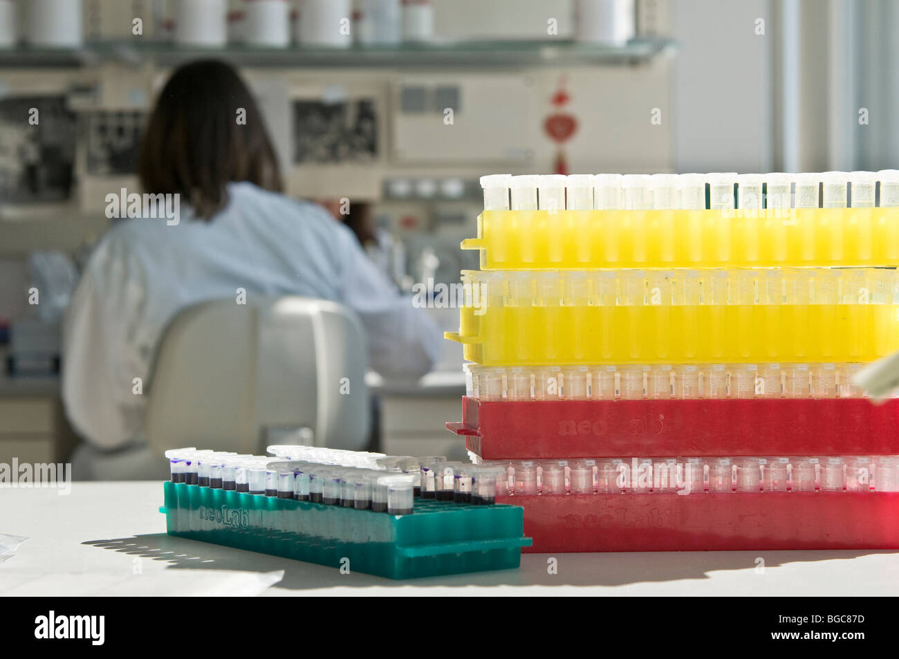 Gene laboratory Stock Photo