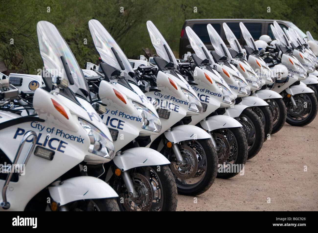 Police Motorcycles In Phoenix Arizona Stock Photo - Alamy