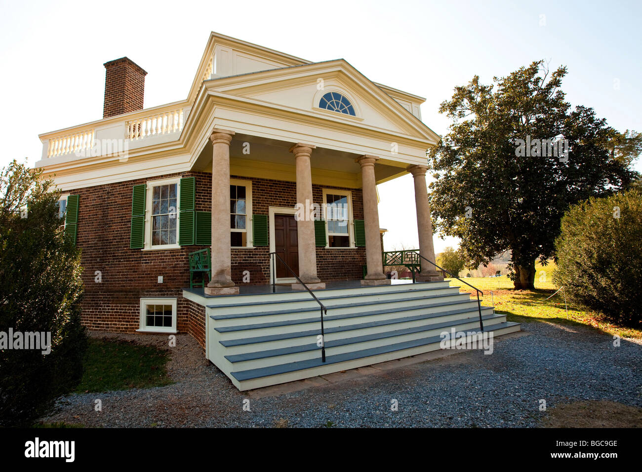 Thomas Jefferson's Poplar Forest plantation in Forest, Virginia designed by Jefferson as his