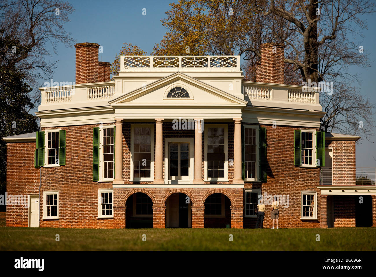 Thomas Jefferson's Poplar Forest plantation in Forest, Virginia designed by Jefferson as his