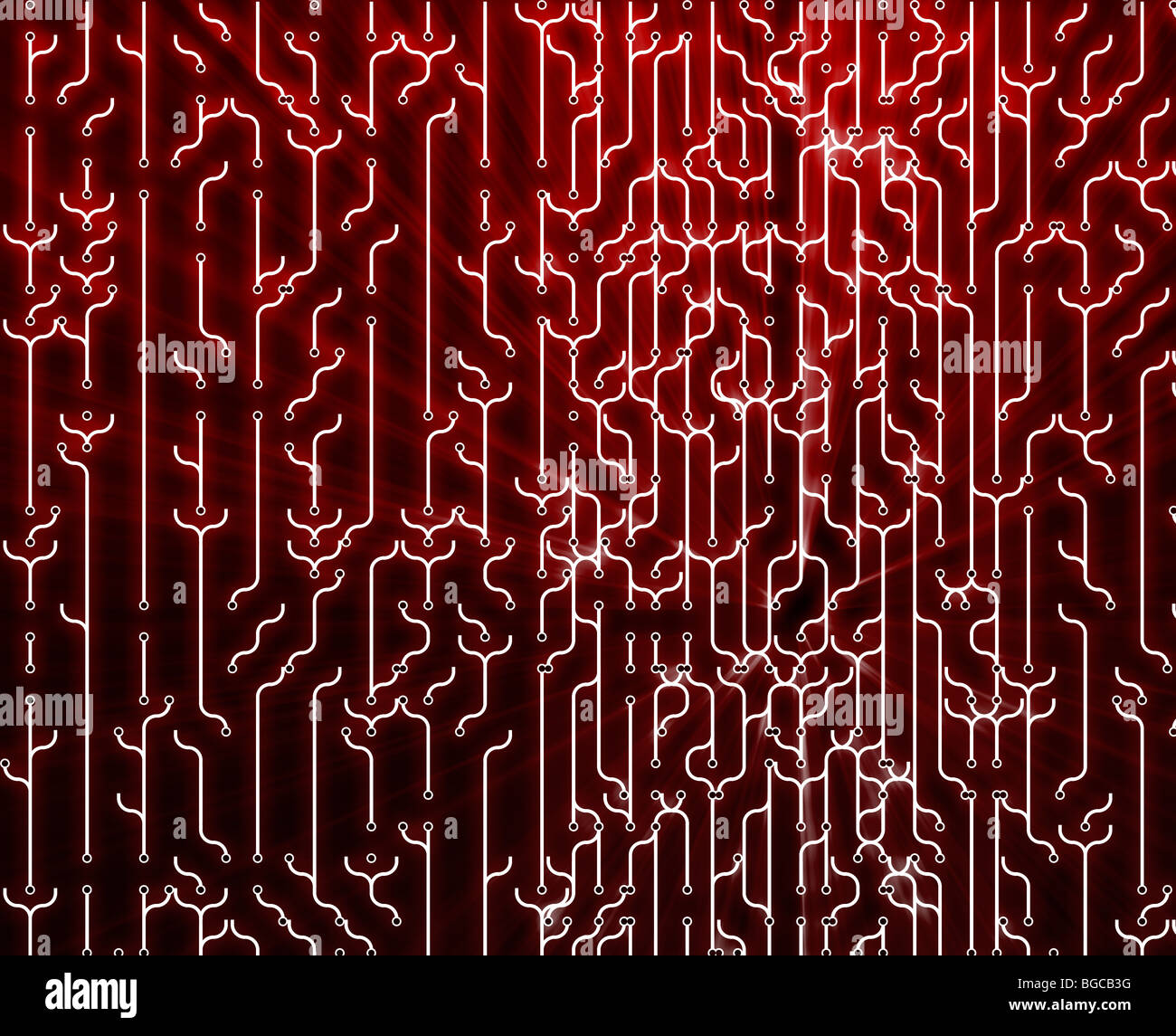 Abstract wallpaper illustration of electronic circuitry patterns Stock ...