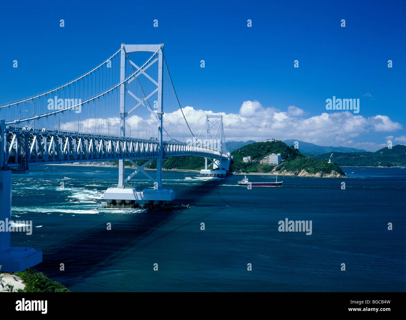 Onaruto Bridge, Minamiawaji, Hyogo, Japan Stock Photo