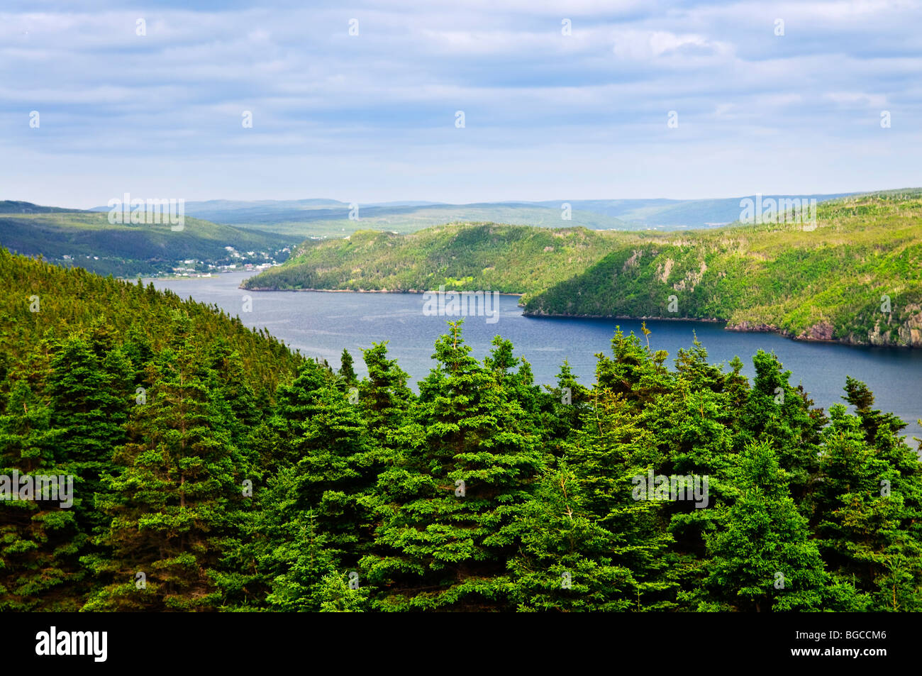 Scenic view of Placentia bay in Newfoundland, Canada Stock Photo