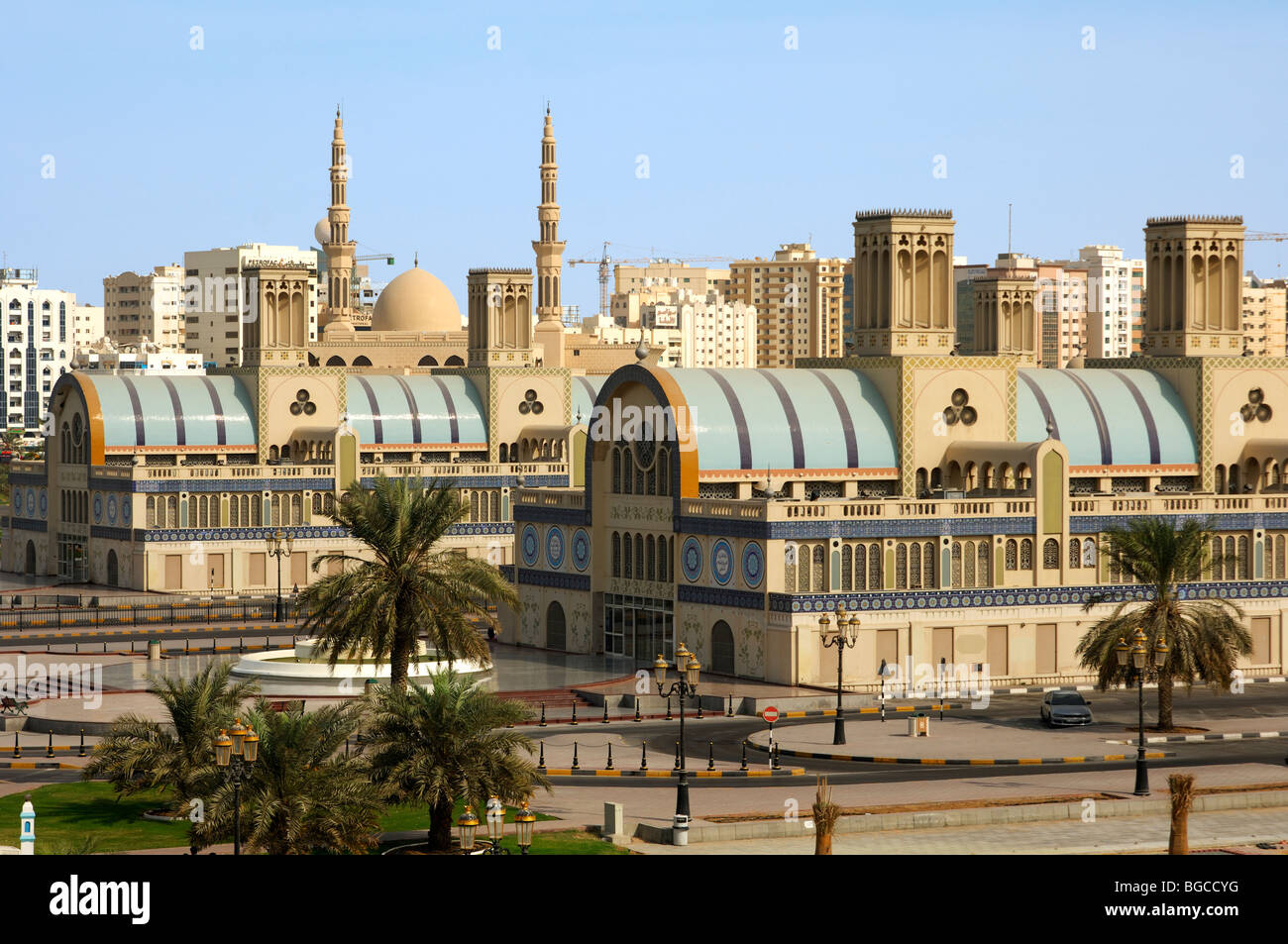 Souq al-Markazi , the Blue Souk, central market in Sharjah, Emirate of Sharjah, United Arab Emirates Stock Photo