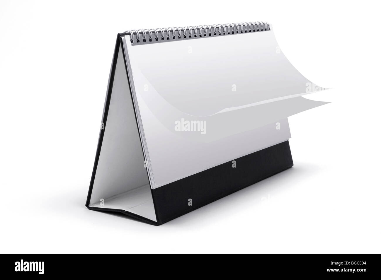Blank Desk Calendar Stock Photo Alamy