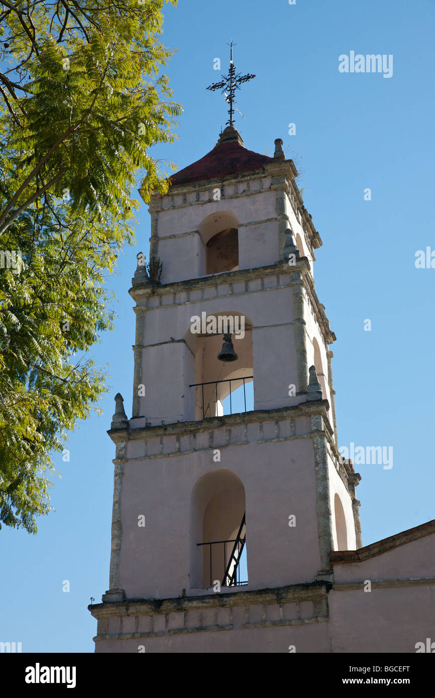 View of Iglesia de San Pancho, a 16th century church featured in The Treasure of the Sierra Madre in San Pancho, Mexico Stock Photo