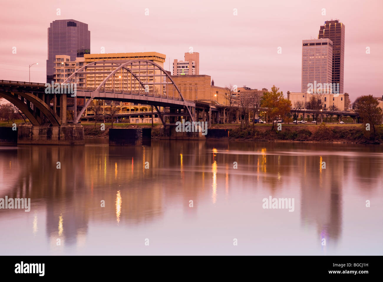 Sunrise in Little Rock, Arkansas Stock Photo Alamy