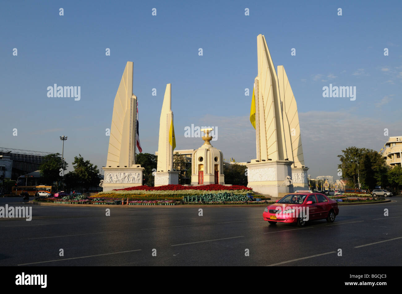 Thailand; Bangkok; Banglamphu; The Democracy Monument Stock Photo