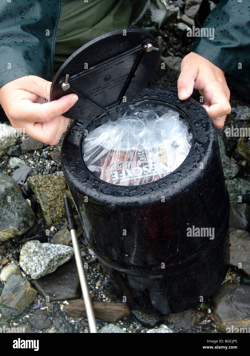 water and bear proof.Kayak tour in the Glacier Bay National Park