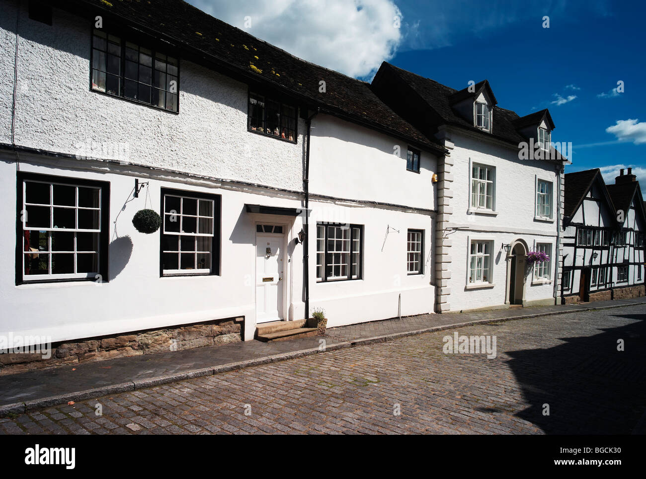 Old buildings in Mill Street Warwick Stock Photo Alamy