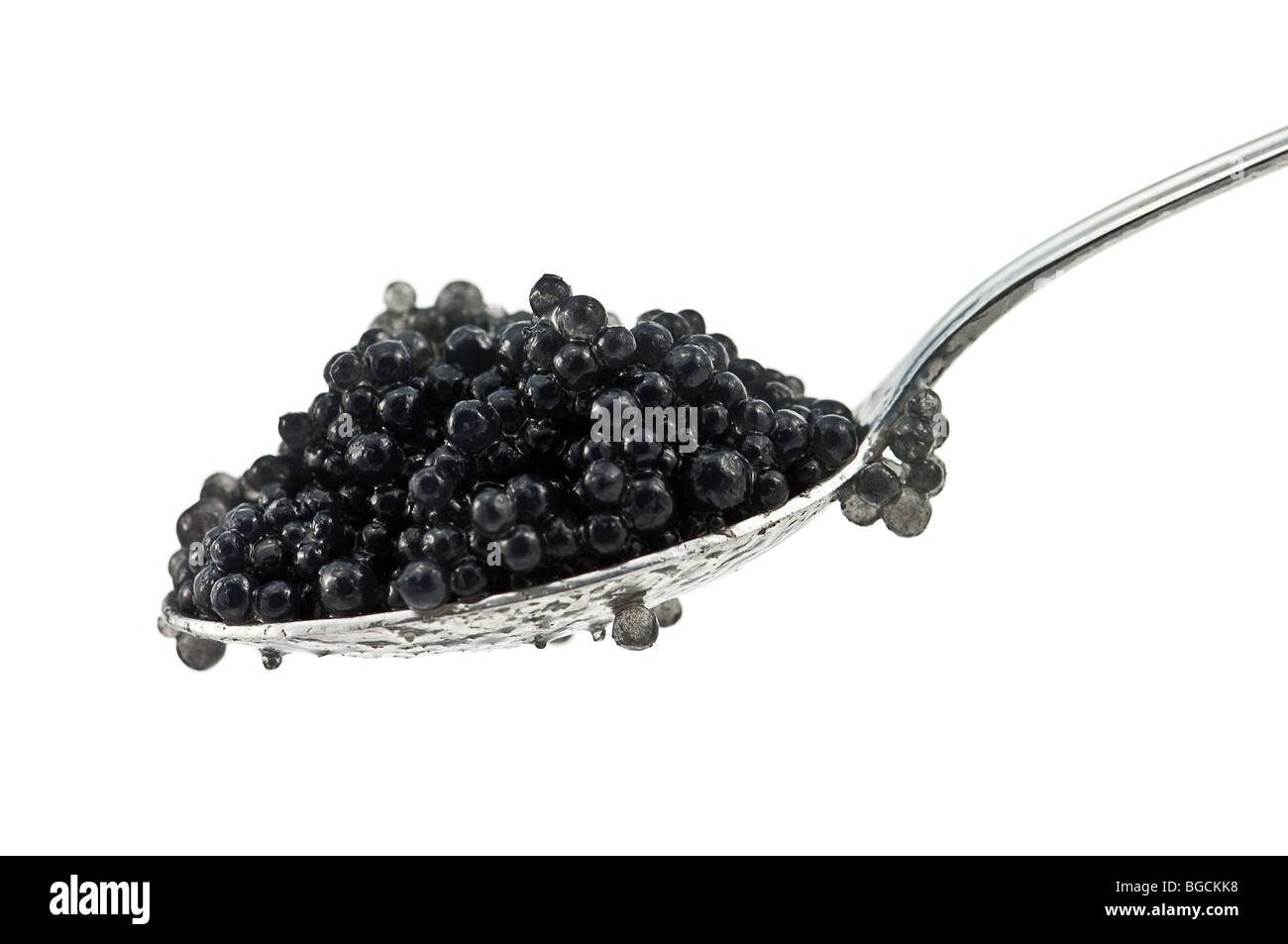 black caviar isolated Stock Photo