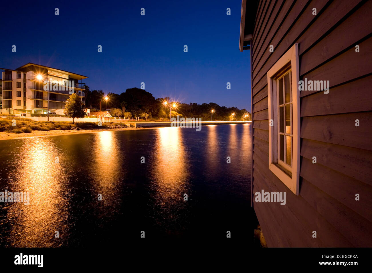 Crawley boatshed, one of the landmarks of Perth, Western Australia. Stock Photo