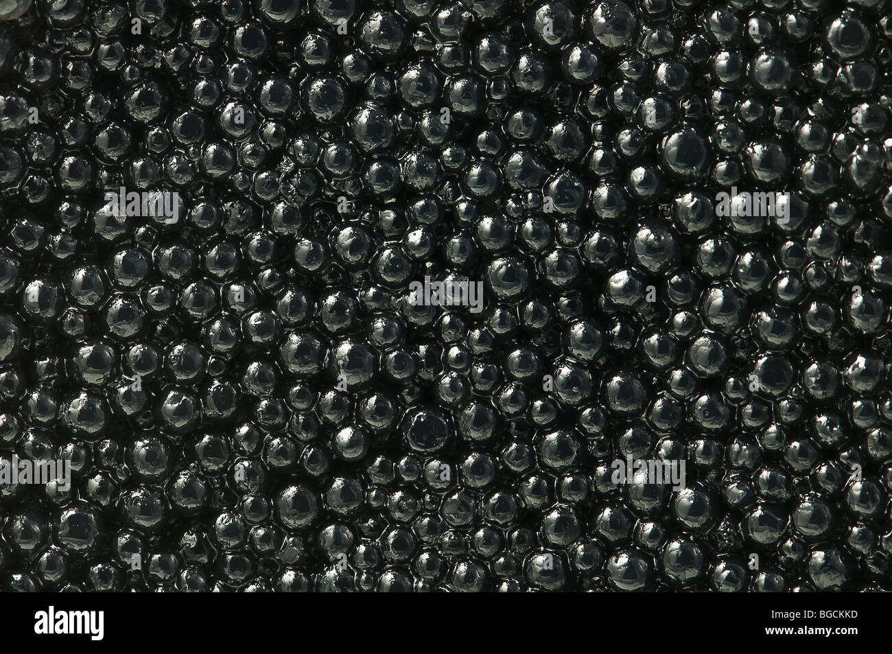 black caviar closeup Stock Photo