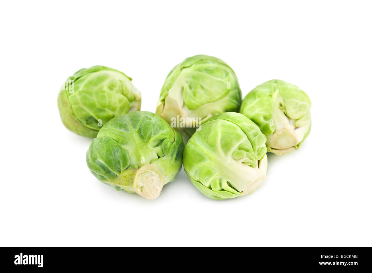 brussels cabbage isolated on white Stock Photo