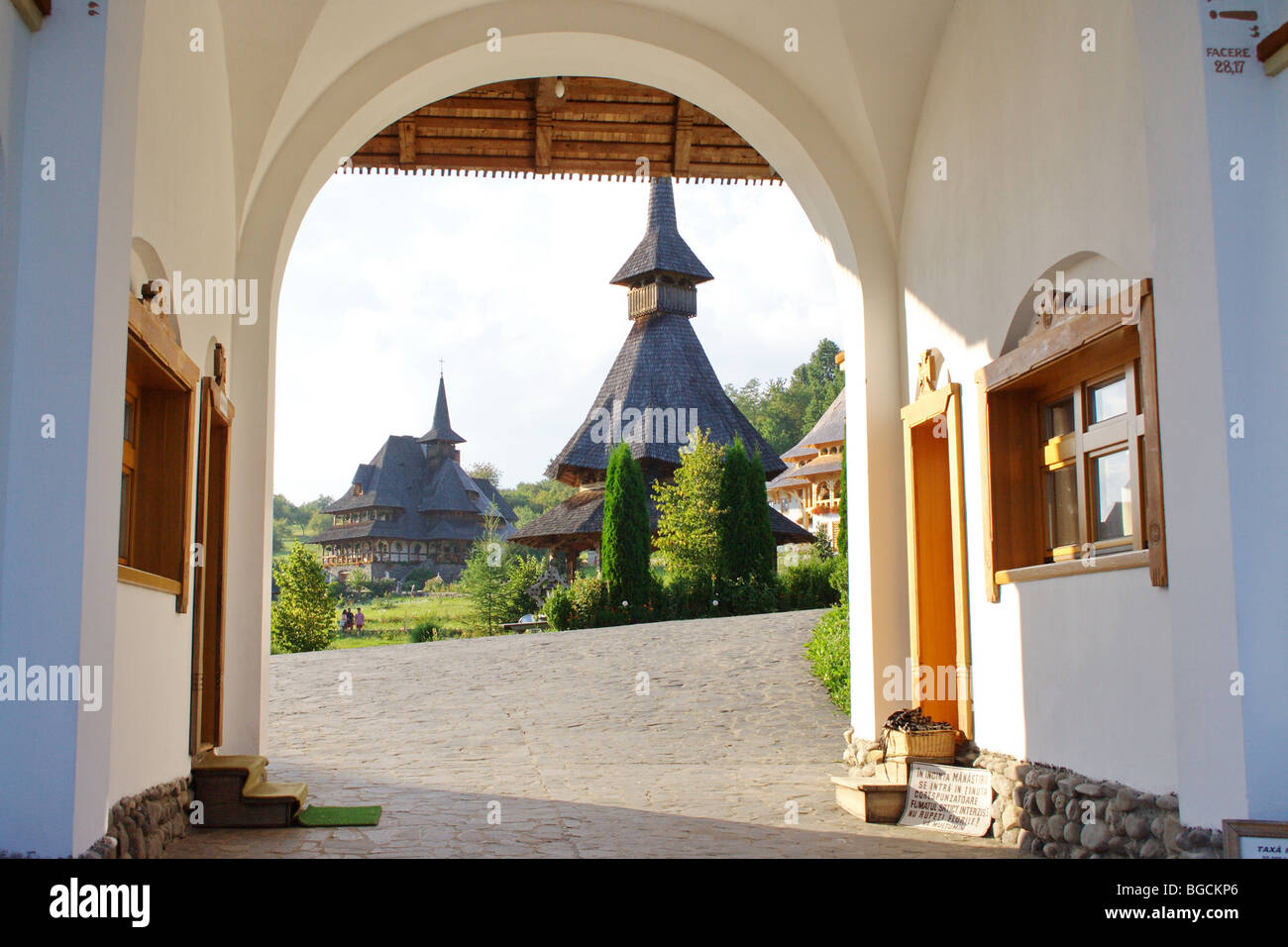 Wooden churches in Maramures, Romania Stock Photo