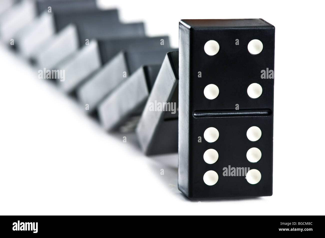 Black Dominoes game block on a colored background Stock Photo - Alamy