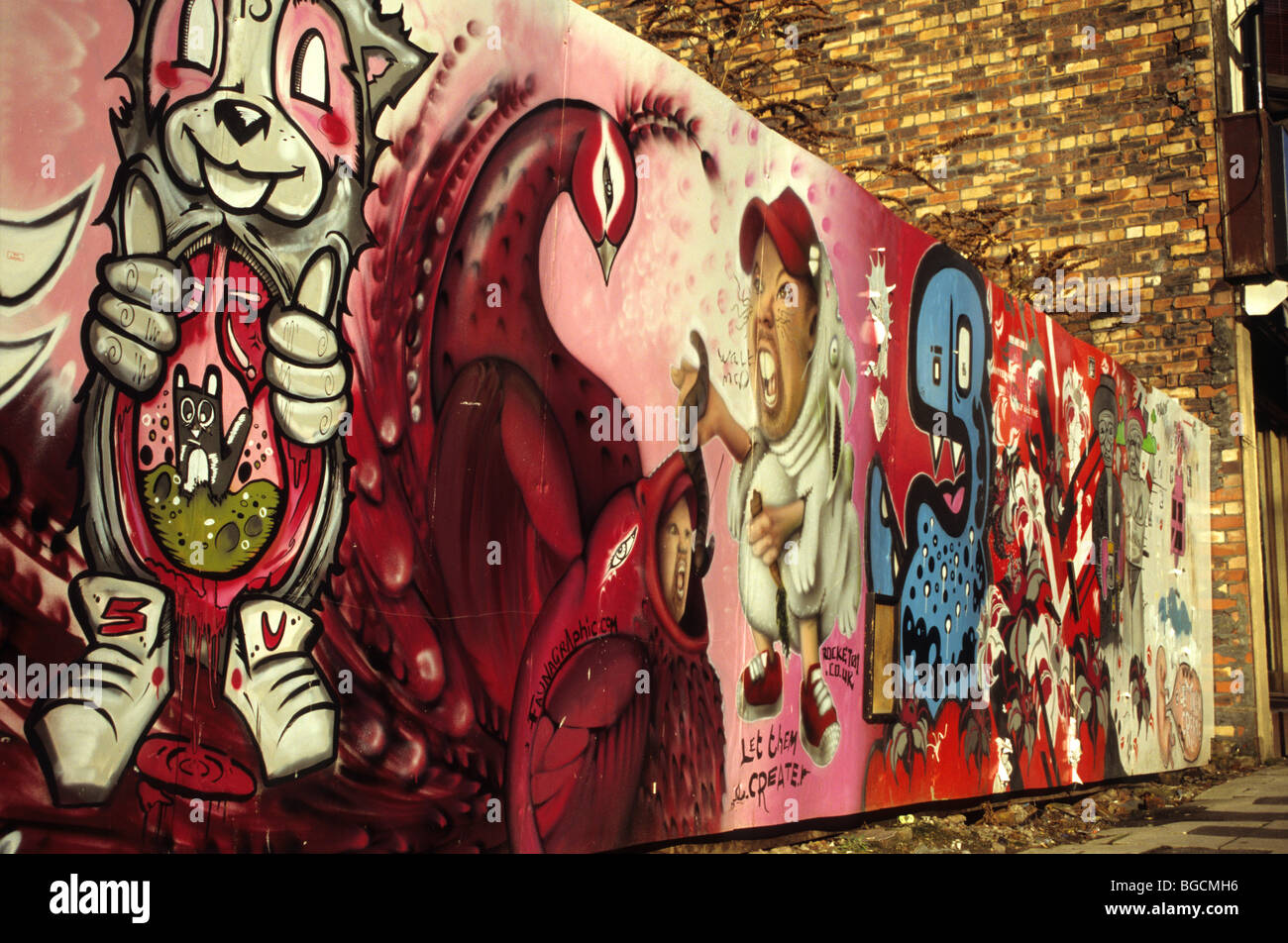 Graffiti Art In Piccadilly Hanley Stoke-on-Trent Stock Photo