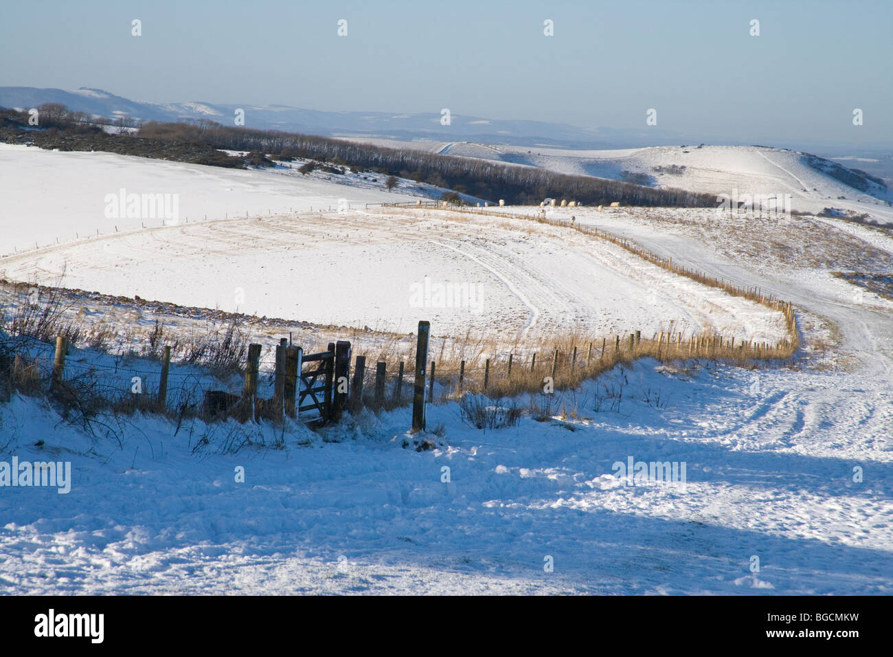 Snow sussex downs hi-res stock photography and images - Alamy