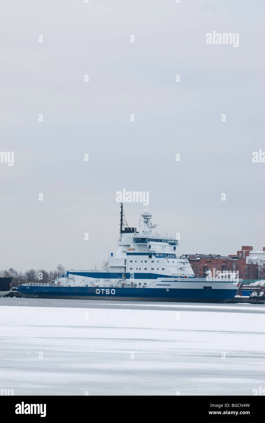 Finnish icebreaker Otso Stock Photo