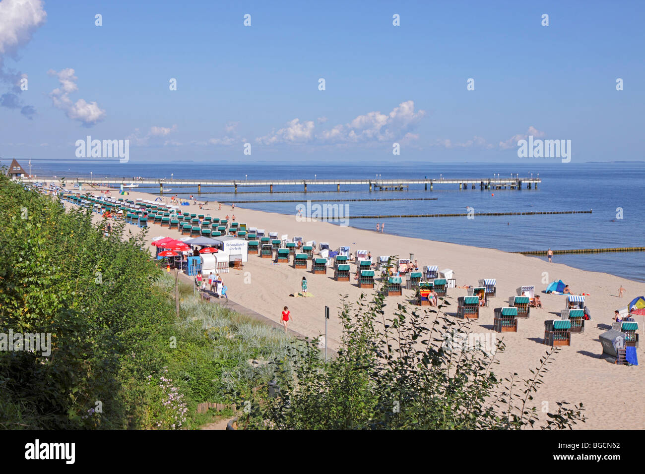 Koserow Beach, Usedom Island, Mecklenburg-west Pomerania, Germany Stock 