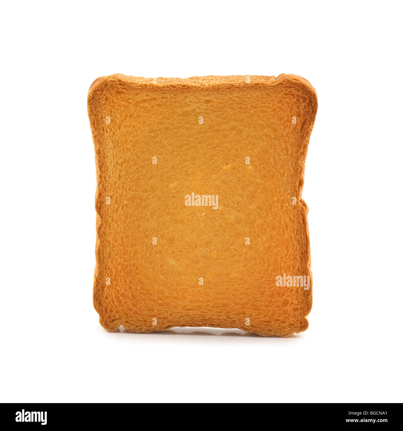 fried toast isolated Stock Photo