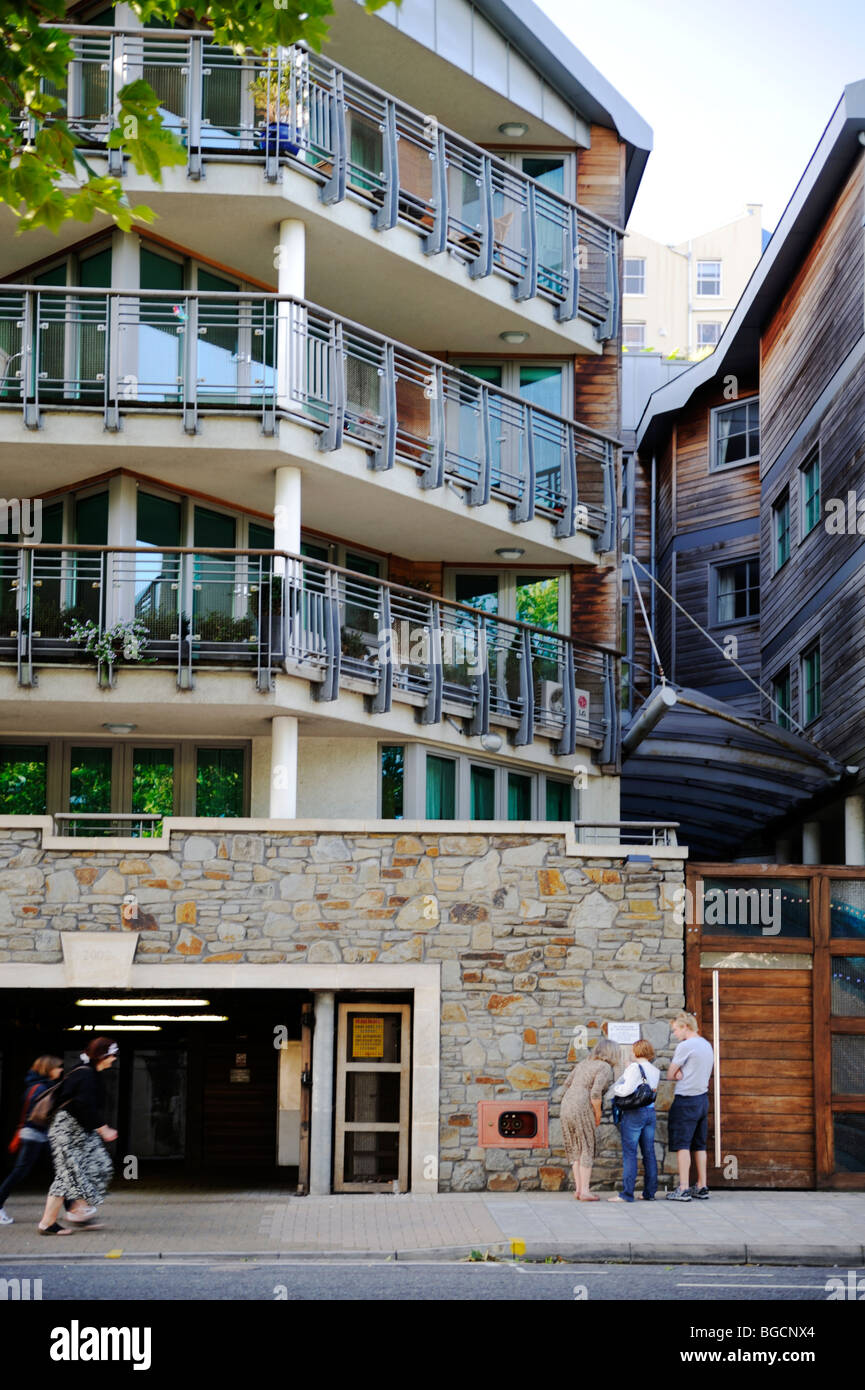 Modern block of flats, Bristol harbourside, UK Stock Photo Alamy