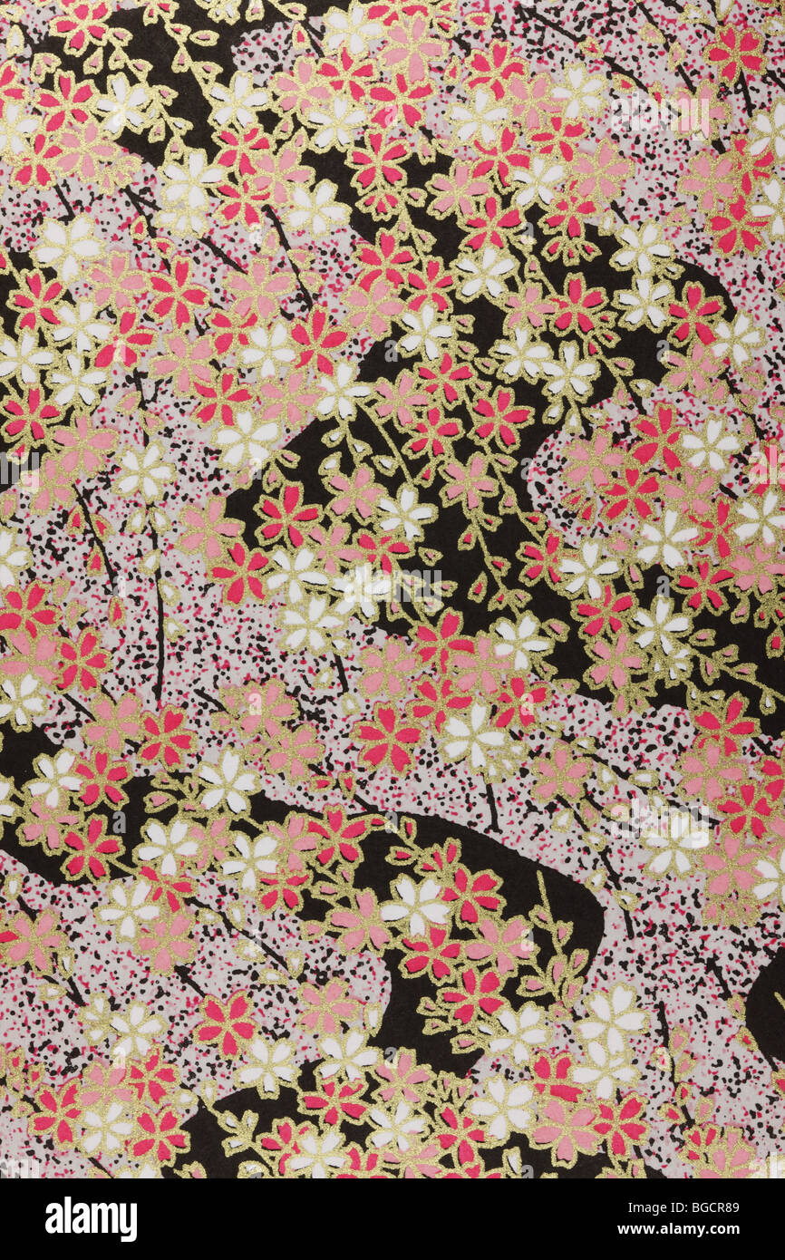 Wallpaper in Japanese style Stock Photo