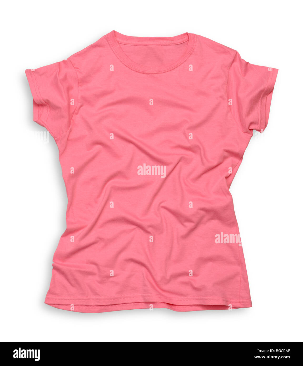 Pink tee shirt Stock Photo
