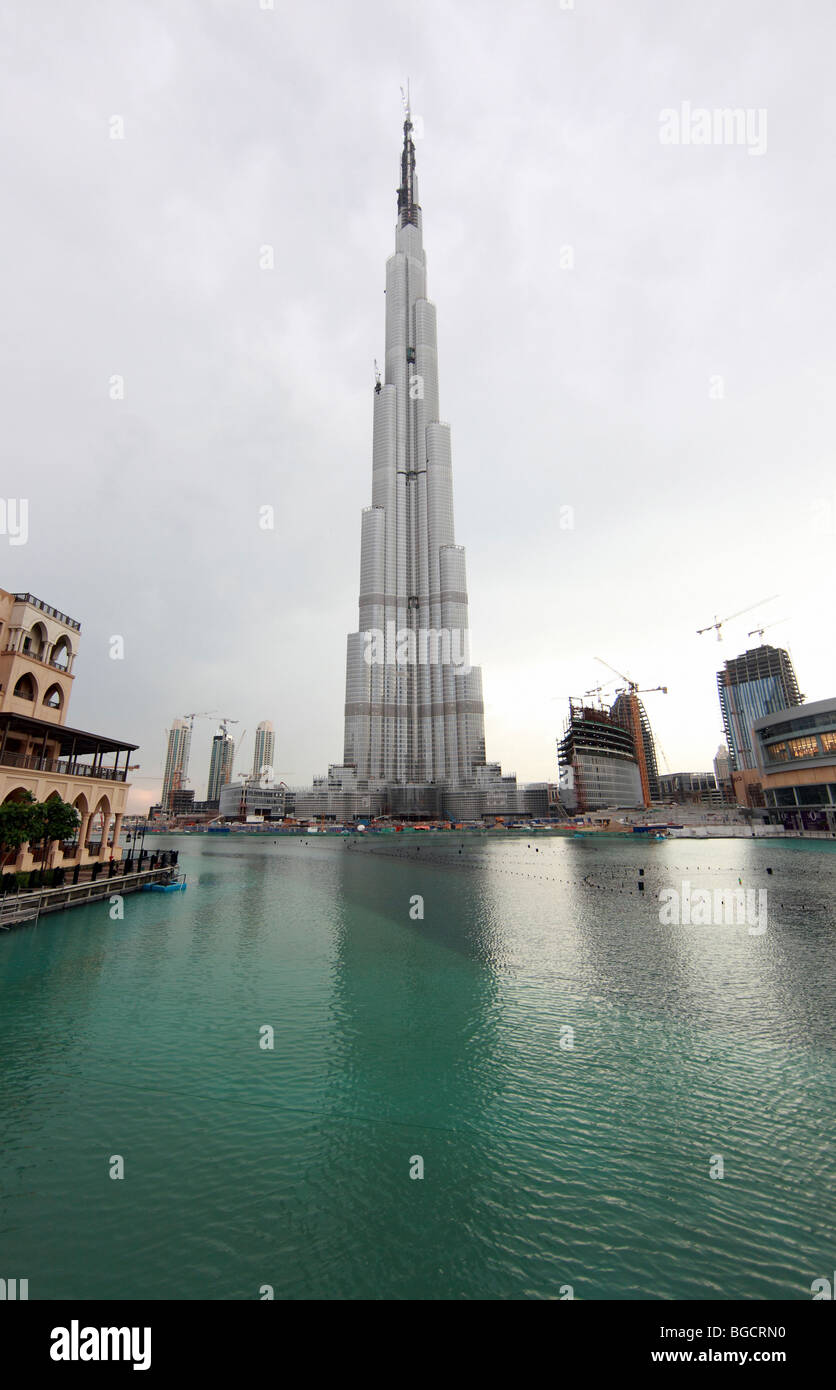 Burj Dubai under construction, Dubai, United Arab Emirates Stock Photo