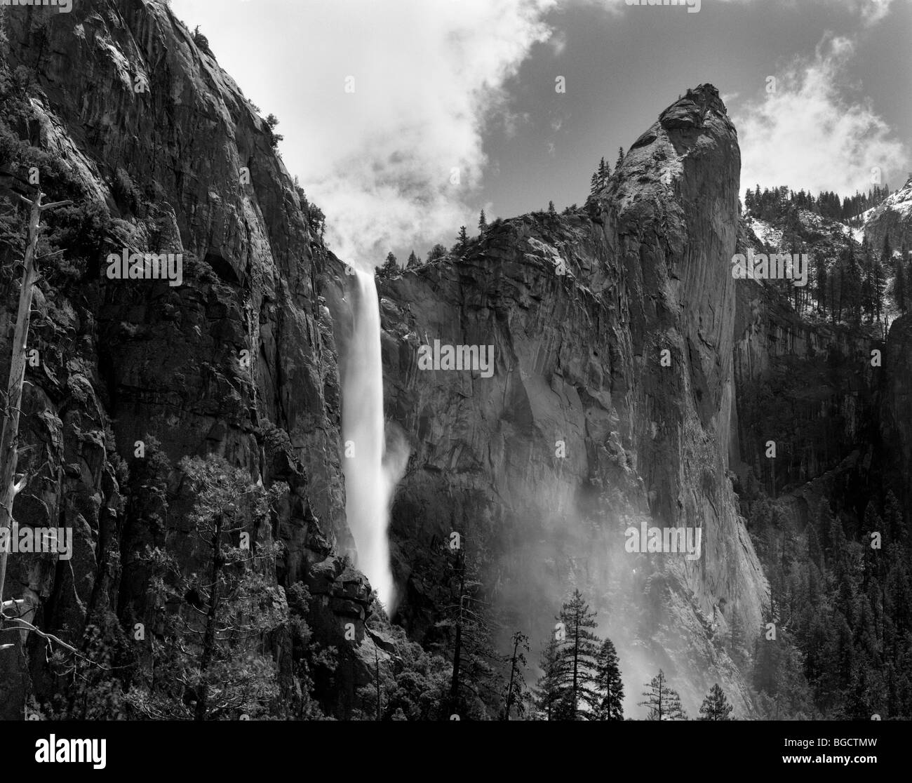 CALIFORNIA - Bridalveil Falls in Yosemite National Park. Stock Photo