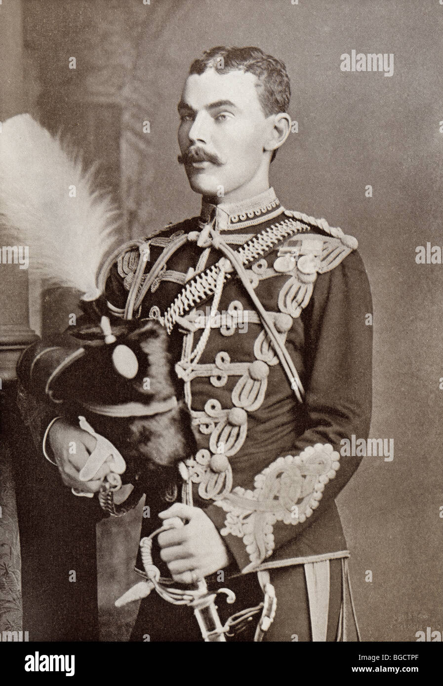 Lieutenant Colonel David Stanley William Ogilvy, 11th Earl of Airlie, 1856 to 1900. Scottish peer. Stock Photo